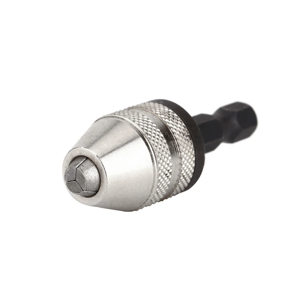 Realmote 1Pcs 0.3-3.6mm 1/4 Hex Shank Dril Bit ToolKeyless Drill Screwdriver Chuck Impact Driver Adaptor For Woodworking