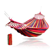 Hanging Hammock Swing-Chair Bed Travel Portable Outdoor Camping Indoor Canvas Thick Home