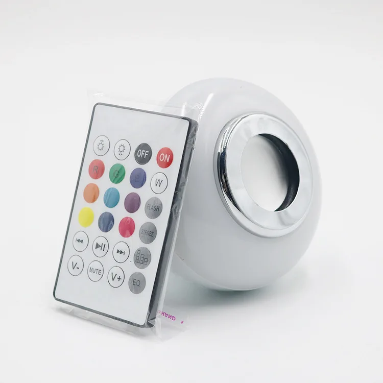 

LED Colorful Bluetooth Bulb Wireless Remote Control Bluetooth RGB Color Changing Music Sound Lights Amazon Hot Selling Bulb