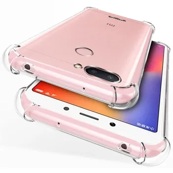 

100pcs Shockproof Air Cushion Corner Clear Soft TPU Rubber Cover Transparent Case For Xiaomi Redmi Note 8 Pro 8A 8T 7 7A K30 S2