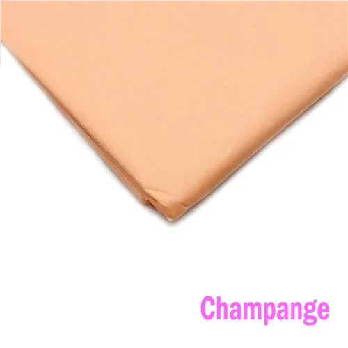 10 листов блестящей ткани бумага цветок одежда рубашка обувь подарочная упаковка крафт бумага рулон вино оберточная бумага s - Цвет: Champange