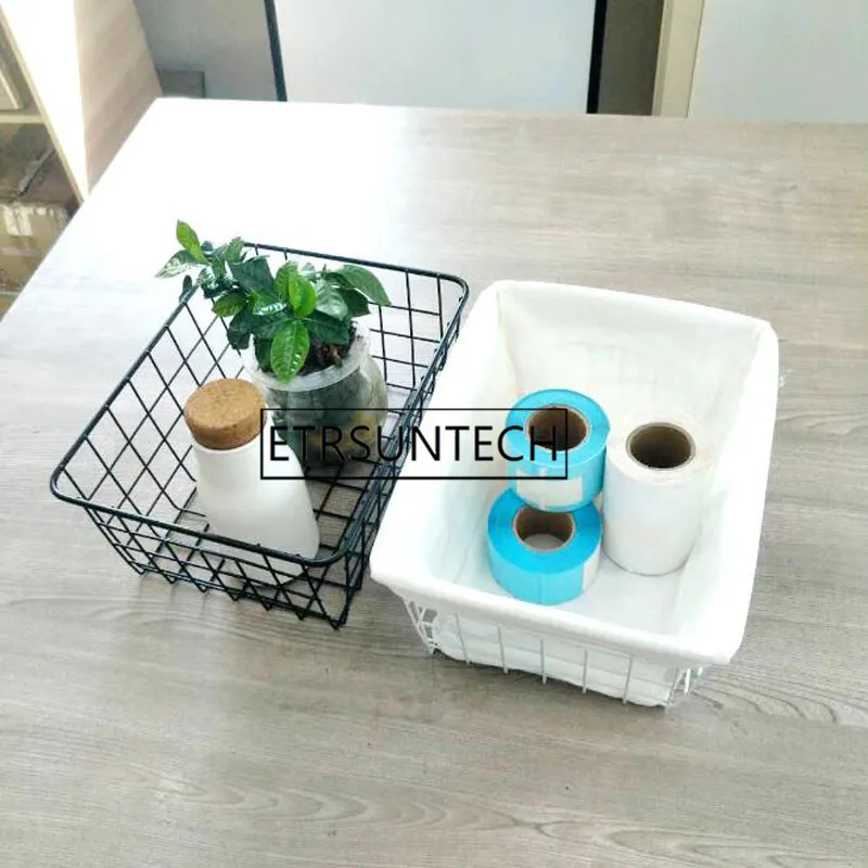 

60pcs Iron Art Wire Wrought Storage Basket Household Desktop Metal Organizer Holder Bathroom Kitchen Sundries Container