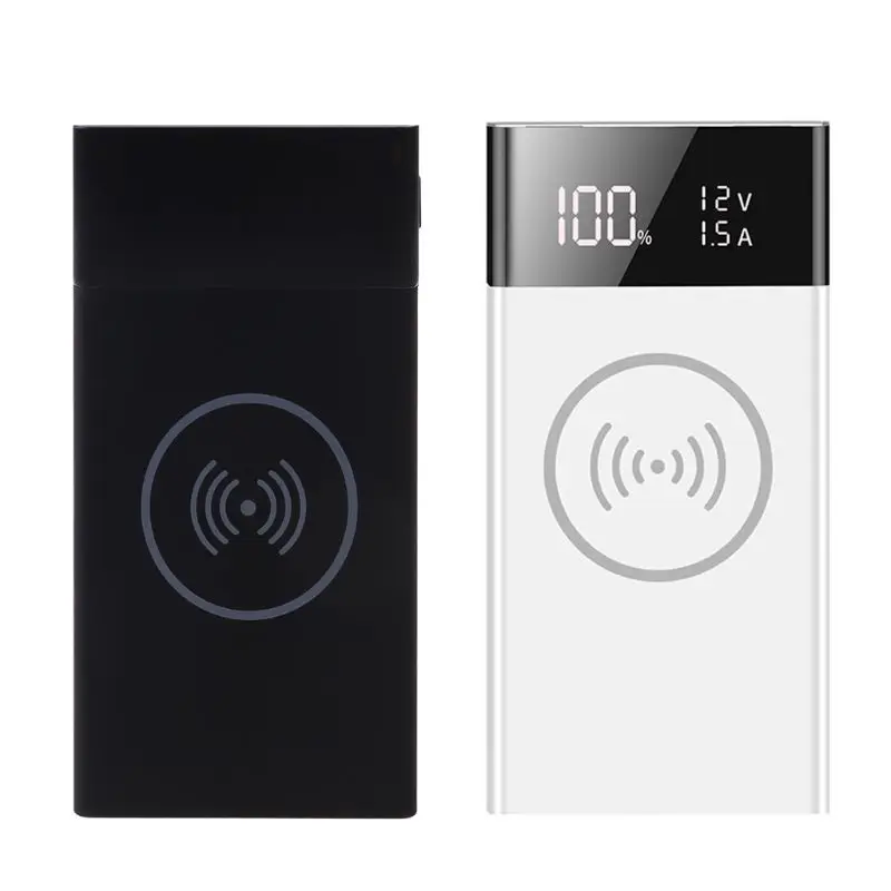 

2021 Новый 6x18650 аккумулятор DIY Qi Беспроводное зарядное устройство QC3.0 USB Type C PD Power Bank Box чехол