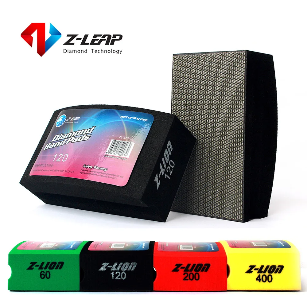 Z-LEAP 1 шт. алмазные ручные полировочные колодки для камня бетона грамита Мраморная
