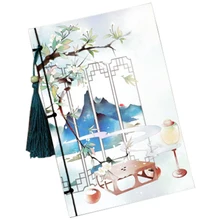 1 шт цветок Китайский ветер ретро бумажные ремни Блокнот Специальная бумага записные книжки зеленый