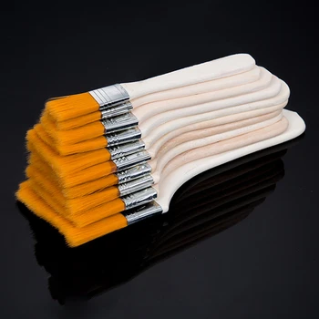 

12pcs Watercolor Wood Handles Acrylic Oil Painting Nylon Art Supplies Soft Portable Paint Brush