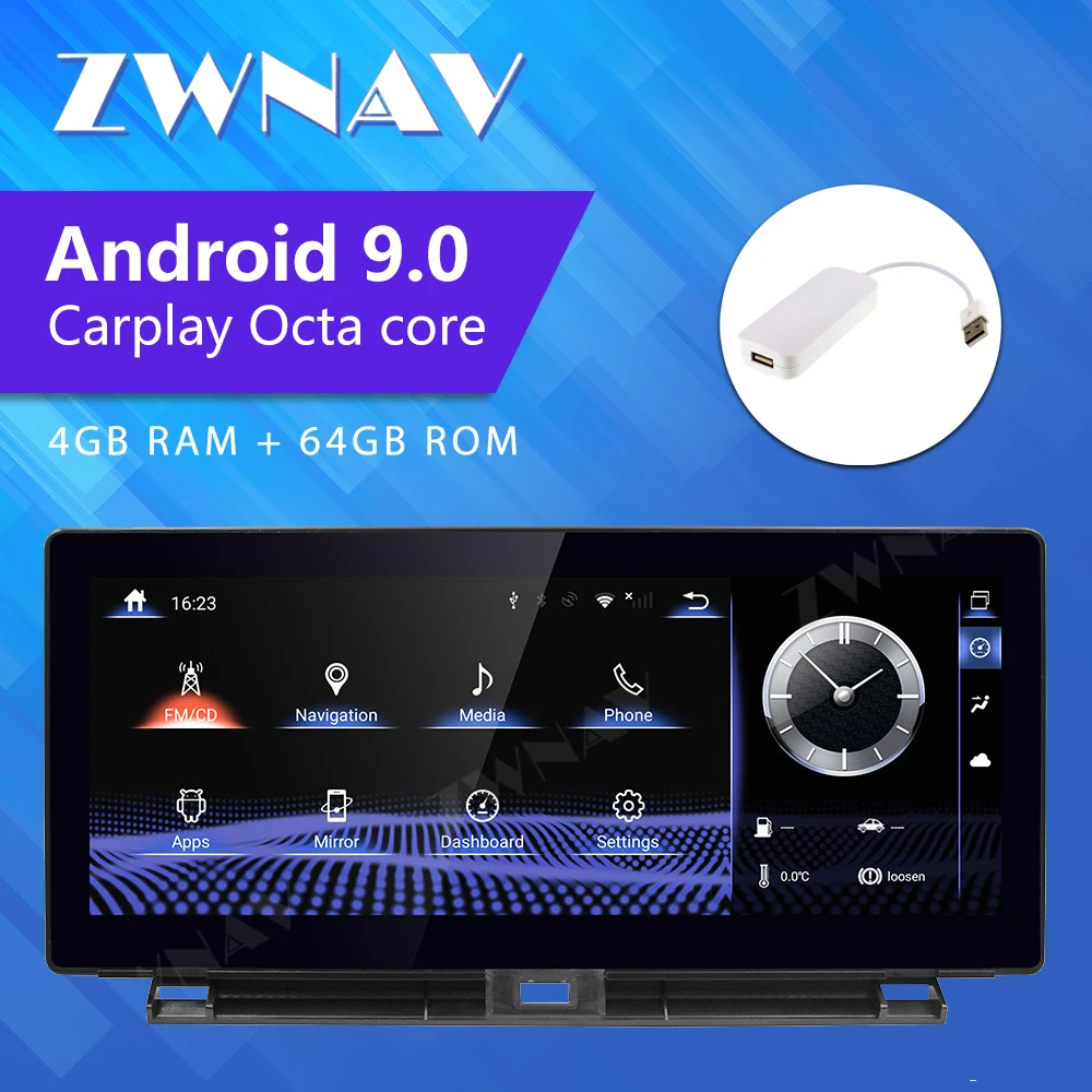 

Android 9 Car radio 4+64G stereo receiver 8-core CPU For Lexus NX 200t 300h nx200T 2014-2017 Car Multimedia GPS Player DVD IPS