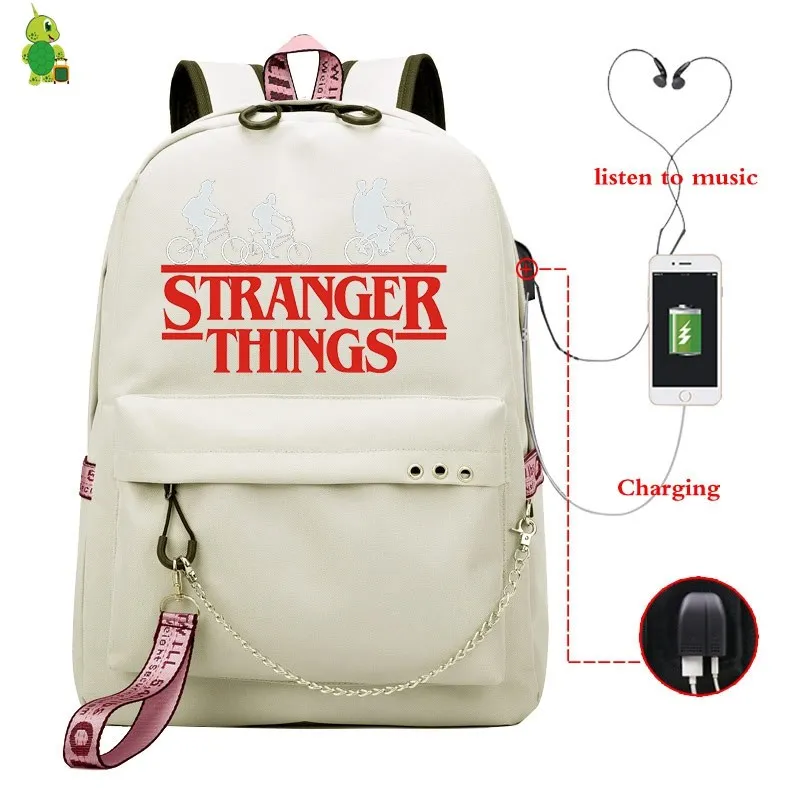 31 Mochila, рюкзак для странных вещей, Usb зарядка, рюкзак для ноутбука, школьные сумки для девочек-подростков, женские рюкзаки, корейский рюкзак для путешествий - Цвет: 31