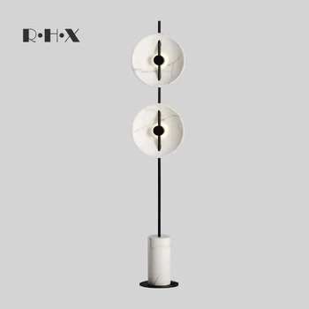 

Post Modern Light Luxurious Marble Floor Lamp Designer Model House Arts A Living Room Bedroom Originality Sofa Floor Lamp