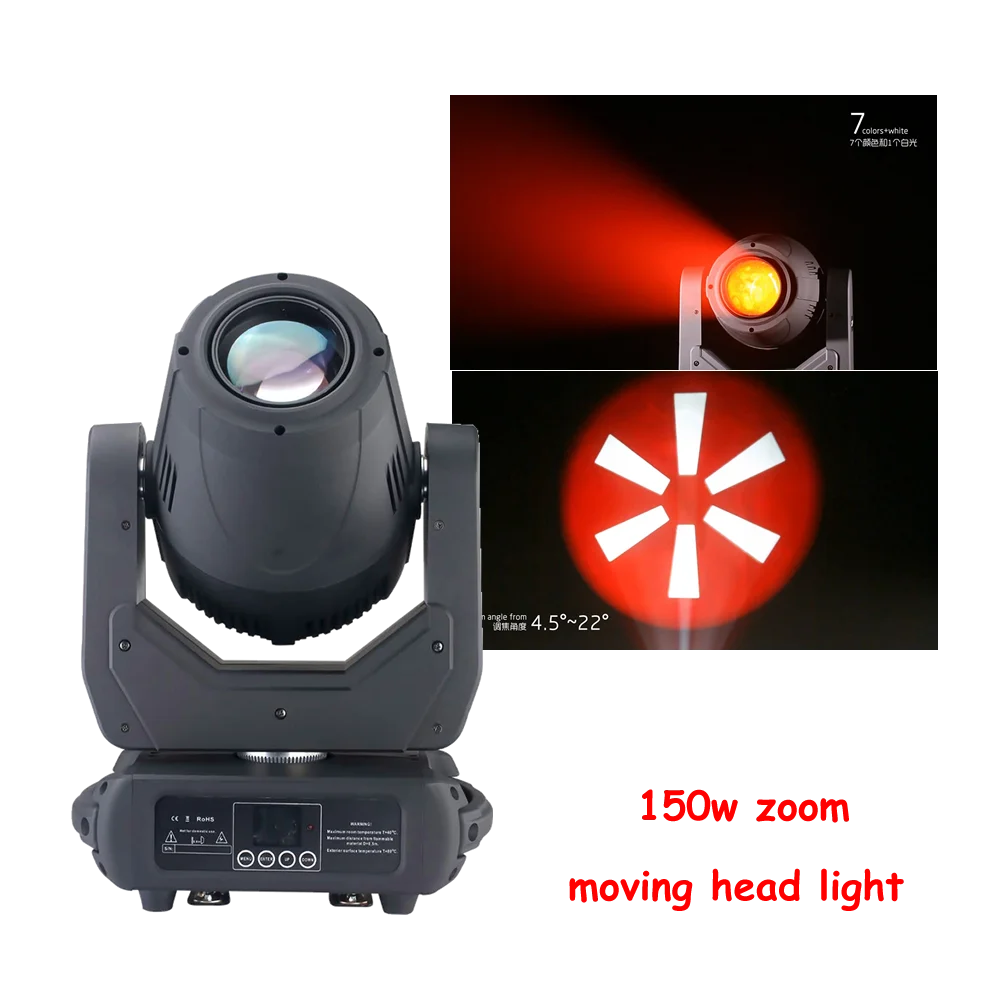 150W Gobos LED ZOOM Moving Head Stage Lighting Zoom Lyre Perfect Disco Wedding DJ Gobo Prism | Лампы и освещение