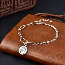 Европейские и американские модели стерлингового серебра пробы S925 Ретро тайское серебро Sakyamuni вера кулон модный бутик дамы PRATA92