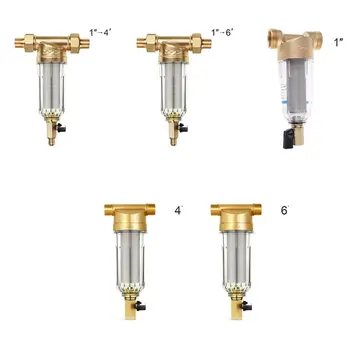 

Water Filter Front Purifier Tap Water Pipeline Pre-Filter Home Backwash Remove Rust Contaminant Sediment Steel High Quality