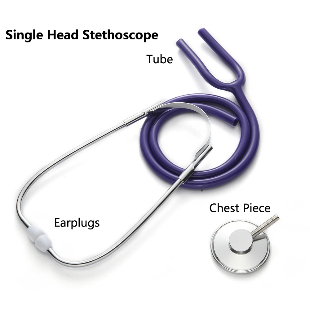 Portable Single Head Stethoscope Professional Cardiology Stethoscope Doctor Medical Equipment Student Vet Nurse Medical Device Stethoscope Aliexpress
