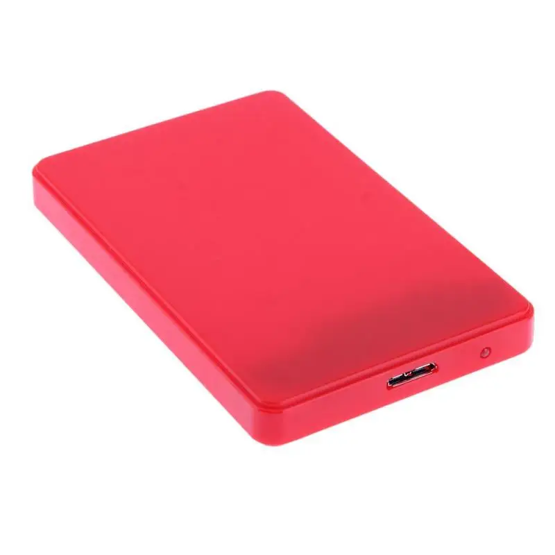 5 Гбит/с 2,5 дюйма USB3.0 SATA коробка для жесткого диска 3 ТБ HDD жесткий диск SSD Внешний Корпус чехол с USB кабелем для ПК компьютера - Цвет: Red