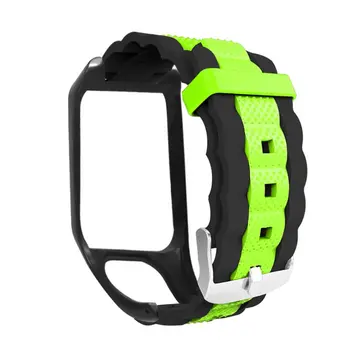 

Two-tone Two-tone Breathable Soft Silicone Watchband Wrist Strap Replacement for TomTom Adventurer/Runner 2 3/Spark 3 Sport