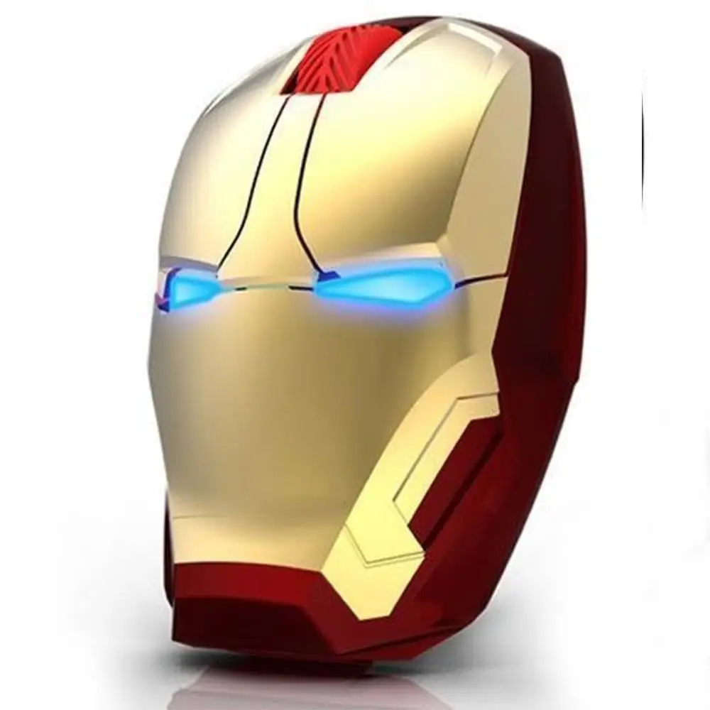 

Wireless Game Mouse USB 2.4G 3 LED USB Mice for Laptop Computer Iron Man Mouse Gaming Mouse