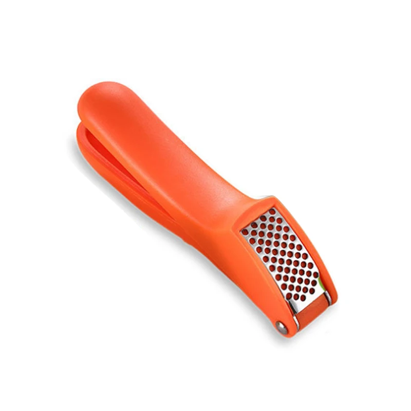 Пресс для чеснока Нескользящая ручка портативная терка для измельчения имбиря ручная измельчитель чеснока кухонные инструменты - Цвет: Красный