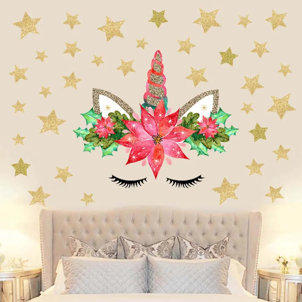Наклейка на стену s ПВХ для маленькой девочки Рождественский подарок детской