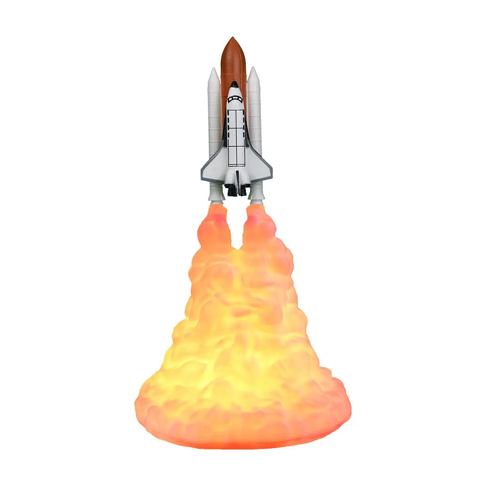 3D печать Космический Шаттл ночник аккумуляторная Ночная лампа для любителей космоса луна лампа спальня настольные украшения поставки