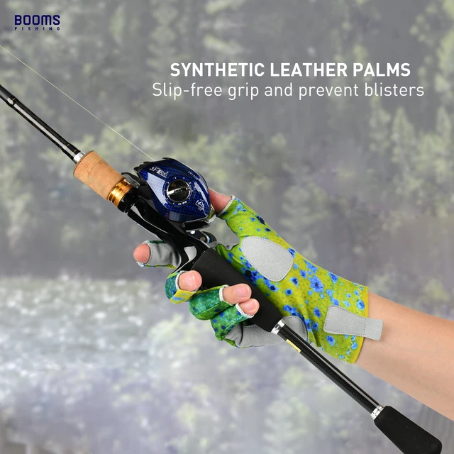 Booms Fishing FG2 Fishing Gloves Sun Protection Fingerless Safety