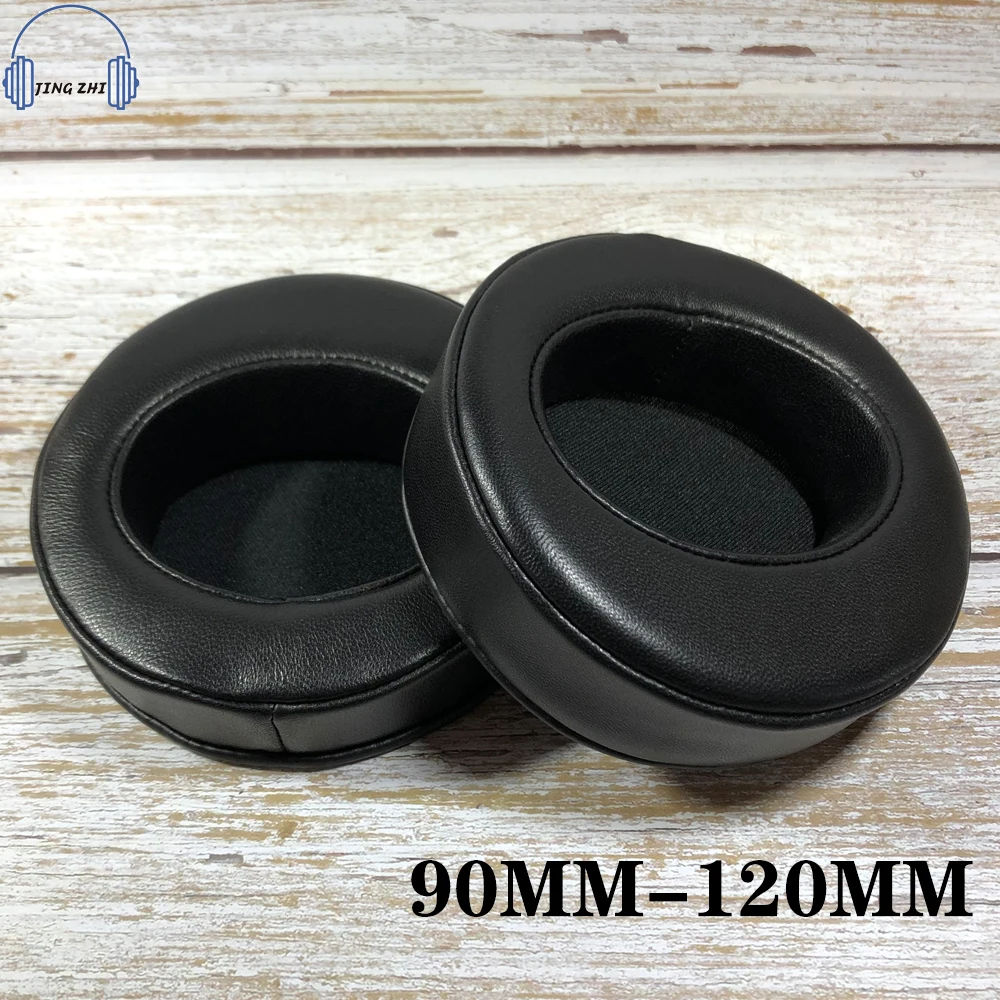 Sheepskin Angled Diameter circle Bevel Ear Pads Leather Round earpad  90MM 95 100MM 105MM 110MM 115MM 120MMHeadphones Ear Cover