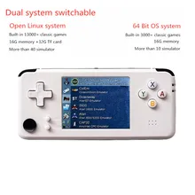 Модернизированный 64 бит чехол для телефона в виде ретро-игровой консоли 3,0 дюймов Портативный мини портативная игровая консоль встроенный 13000+ 360 градусов контроллер