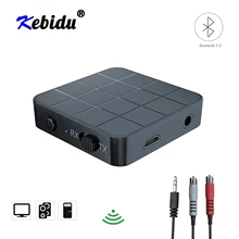 Kebidu Bluetooth 5,0 адаптер Беспроводной 3,5 мм Джек RCA аудио приемник передатчик для ТВ Авто Bluetooth автомобильный набор, свободные руки, Динамик наушников