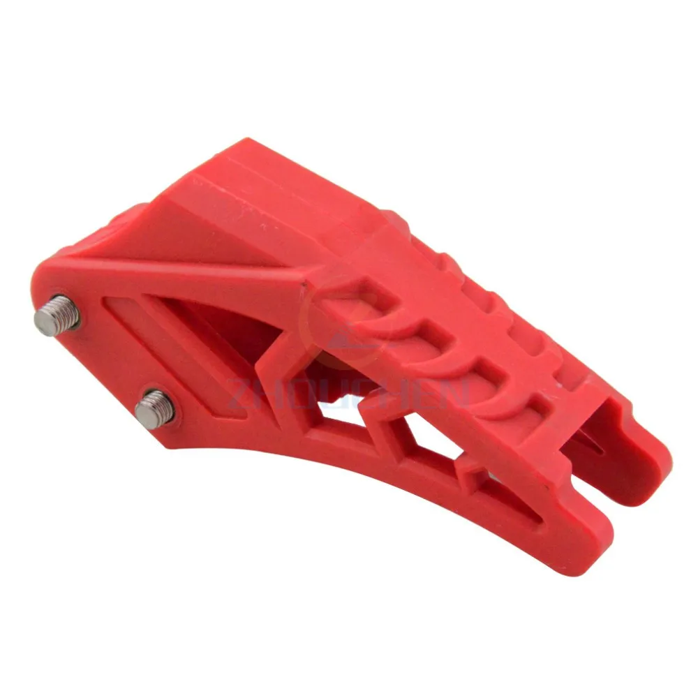 420 428 красная направляющая цепь защита для CRF 250 R EXC CRF YZF KXF KTMX BSE Bosuer Dirt Bike Pit Bike