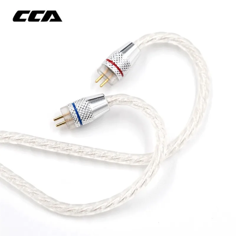 

CCA KZ Original Silver Plated Upgrade Cable For cca c10,ca4,a10,c12,c16 /kz ed12,zs10,es3,es4,as06, as10,ba10,zsn,zsn pro,as16