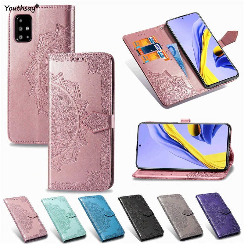 Для Samsung Galaxy A91 чехол силиконовый роскошный рельефный кожаный бумажник для