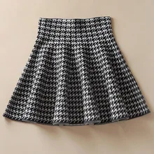 Весна Осень Высокая талия трикотажные юбки для женщин плиссированные мини юбка Сексуальная эластичная расклешенная Женская миди короткая юбка однотонная красная черная