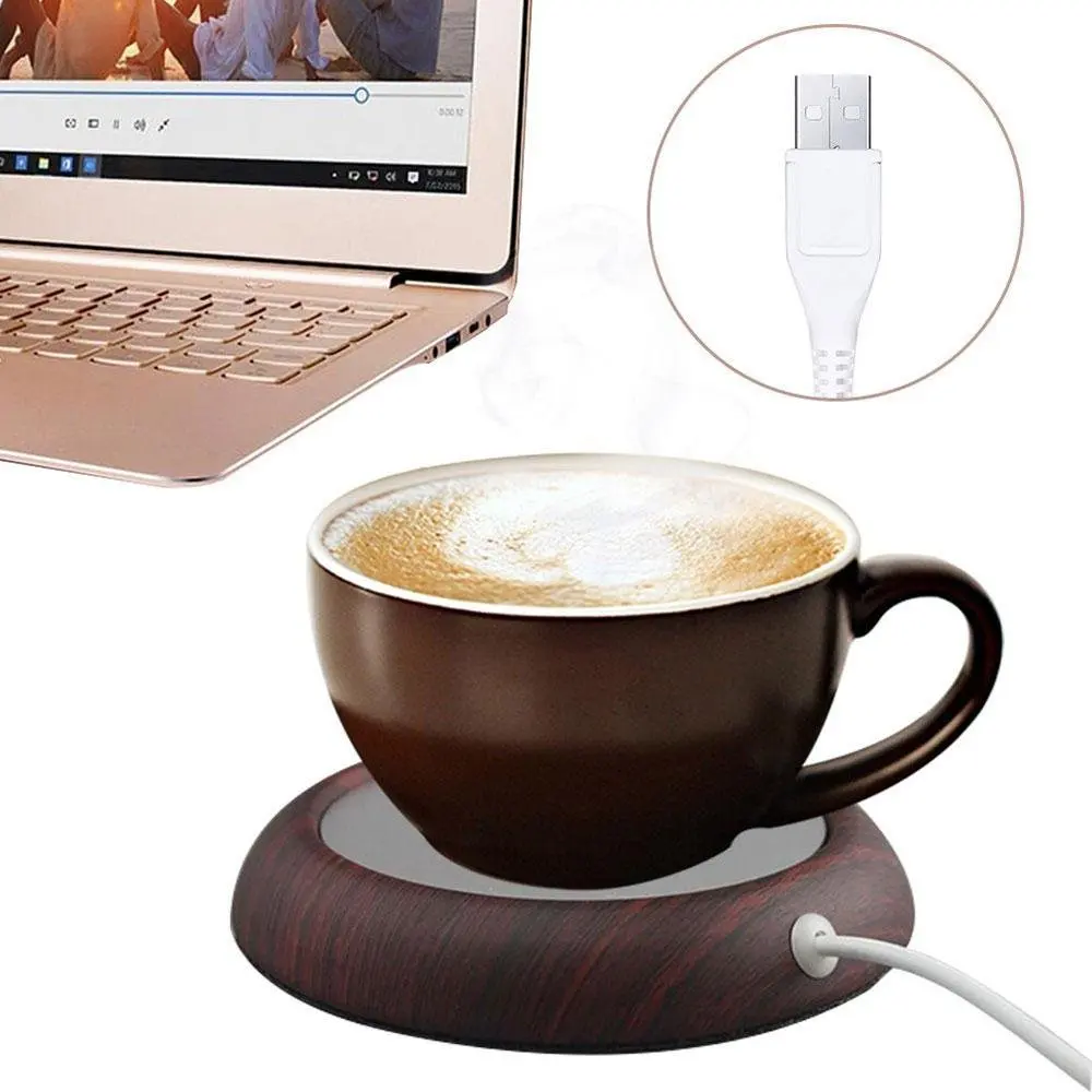 USB чашка грелка коврик гаджет нагреватель для кофе молока чая стеклянная кружка
