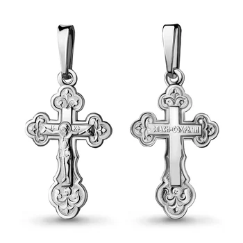 

Cross Orthodox AQUAMARINE without inserts Silver 925