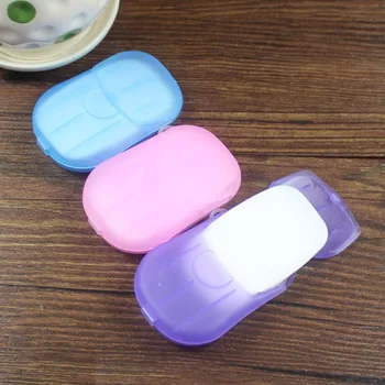 

Scented Slices Sheets Disposable Boxed Soap Papers for Hand Washing Cleaning Disposable Boxes Soap Mini Paper Soap