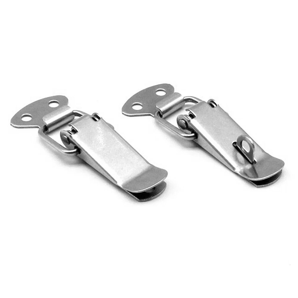 10pcs Tool Cabinet Box Locks Spring Loaded Latch Catch Toggle Iron Hasps For Sliding Door Window Furniture Hardware