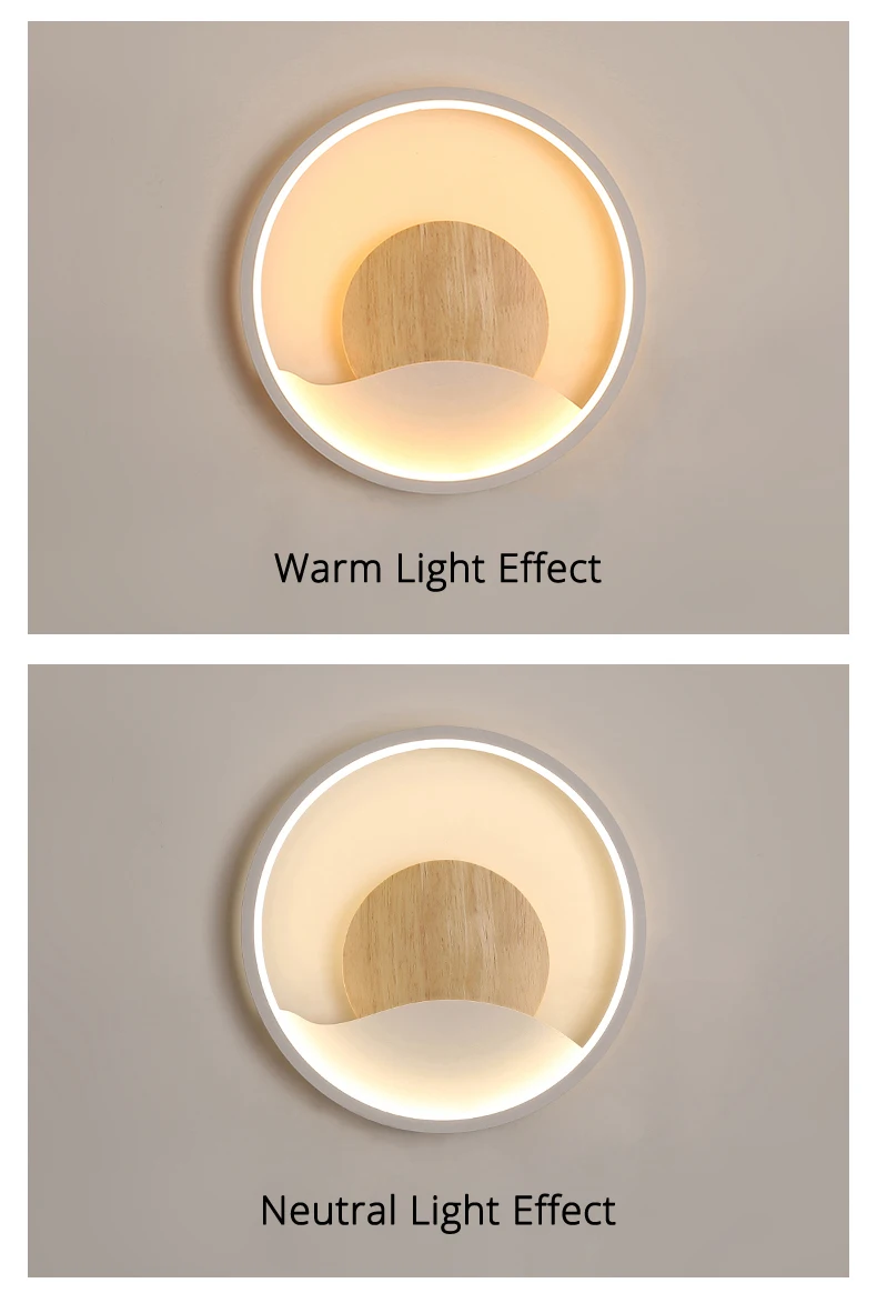 wall sconce lighting Nordic wall lamps attached to the wall wood Led Wandlamp luminaria modern Loft decor bedroom hallway light fixtures AC90-260V wall light fixture