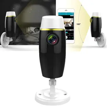 

1080P Wireless IP Camera Home Security Bidirectional Audio Video Recording Plug and Play 180° CCTV WiFi Surveillance Camera US