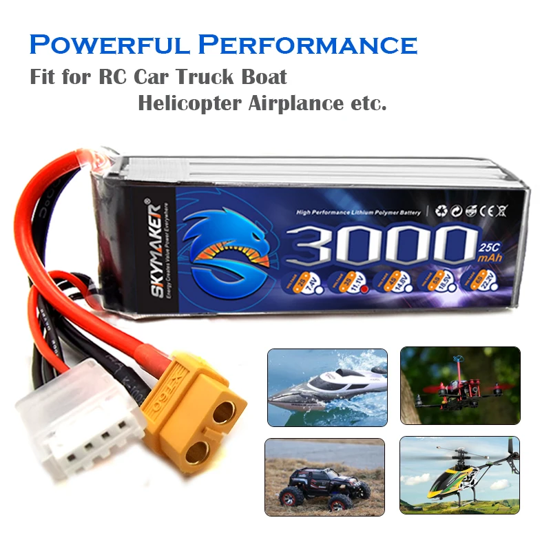 RC Ʈ  ︮ ڵ  3S LiPo ͸, ī̸Ŀ UAV ͸, 11.1V, 3000Mah, 25C, ִ 50C, 2 