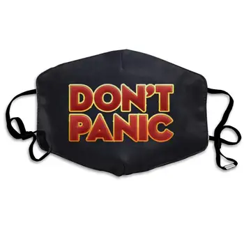 

Mouth Mask Don T Panic Print Masks - Breathable Adjustable Windproof Mouth-Muffle, Camping Running for Women and Men