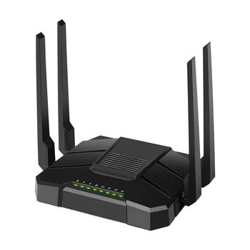 

Wireless WiFi Router Support 4G Wifi Router with 5 Gigabit Interface AC1200 Dual Band 5G for Home Office(EU Plug)