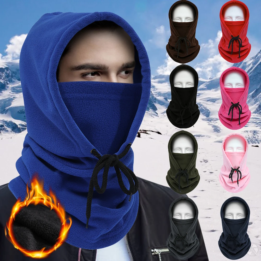 1pcs Outdoor Camo Face Mask Balaclava Hat Headgear Hood Headscarf Neck Warmer 