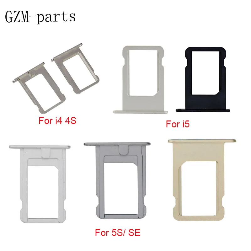 GZM-parts 1 шт SIM держатель для карт Слот для iPhone 5 5S 5G SE 4G 4S запасная часть SIM карта держатель для карт адаптер разъем