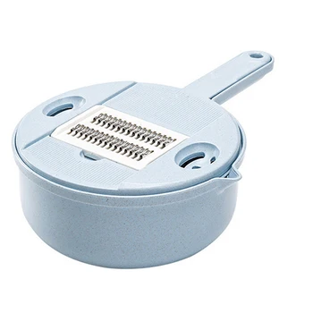 

4 Pcs/Set 6 In 1 Multi-Function Food Chopper Vegetable Fruit Slicer Cutter Manual Potato Onion Cutter Kitchen Cutting Machine Bl