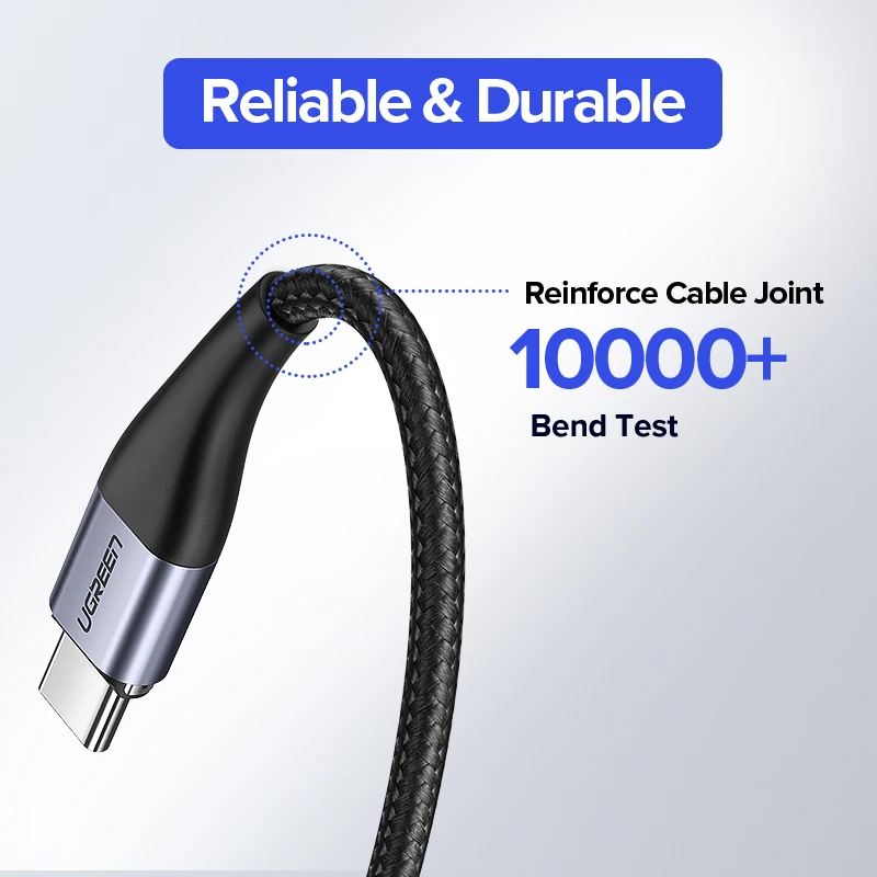 Ugreen Магнитный кабель типа C 3A Быстрый микро USB для зарядки данных Samsung Xiaomi Магнит