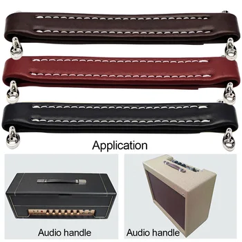 

PU Leather Speaker Strap Vintage Style Replacement Carrying Guitar Amp Handle Practical Drawer Durable Musical Instruments Grip