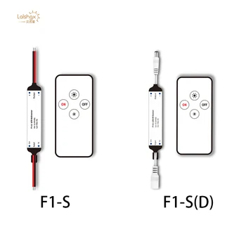

F1-S/F1-S(D) 1*4A 12-24VDC infrared remote control mini constant voltage dimmer 1 channel constant voltage LED micro infrared