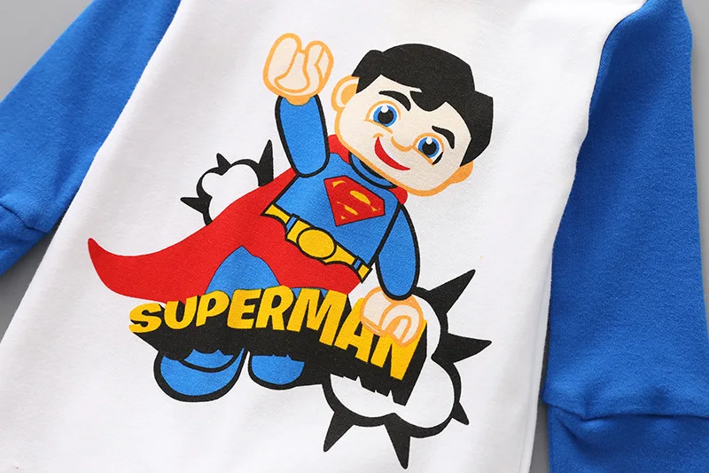 Летняя футболка с рисунками из мультфильмов ручной работы, герой, Супермен, Бэтмен детские комбинезоны короткий рукав для новорожденных для маленьких мальчиков Одежда для детей хлопковый комбинезон для маленьких девочек; одежда для альпинизма