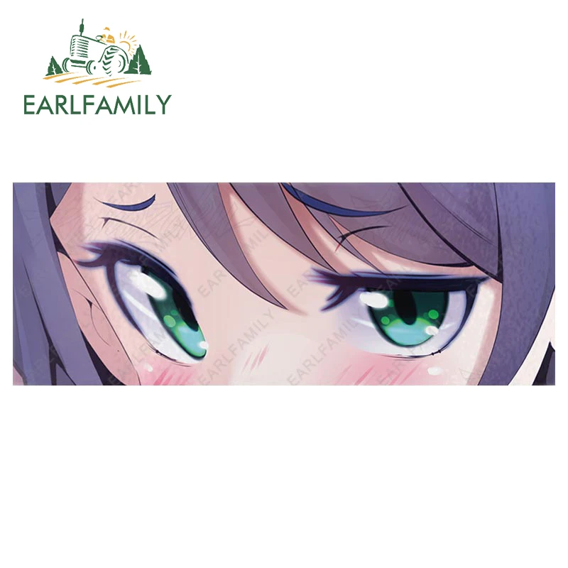 EARLFAMILY Anime Eyes Chibi Slap Car Sticker Senpai Heart Eyes Vinyl  Stickers Senpai Please Car Bumper Trunk Decals Classic Peek - AliExpress