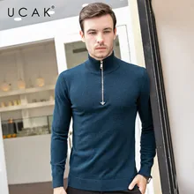 *#Best Price UCAK Brand Sweaters Men 2019 Casual Autumn Winter Pull Homme Pure Merino Wool Turtleneck Warm Fashion Cashmere Sweater Men U3084 *#Best Price UCAK Brand Sweaters Men 2019 Casual Autumn Winter Pull Homme Pure Merino Wool Turtleneck Warm Fashion Cashmere Sweater Men U3084