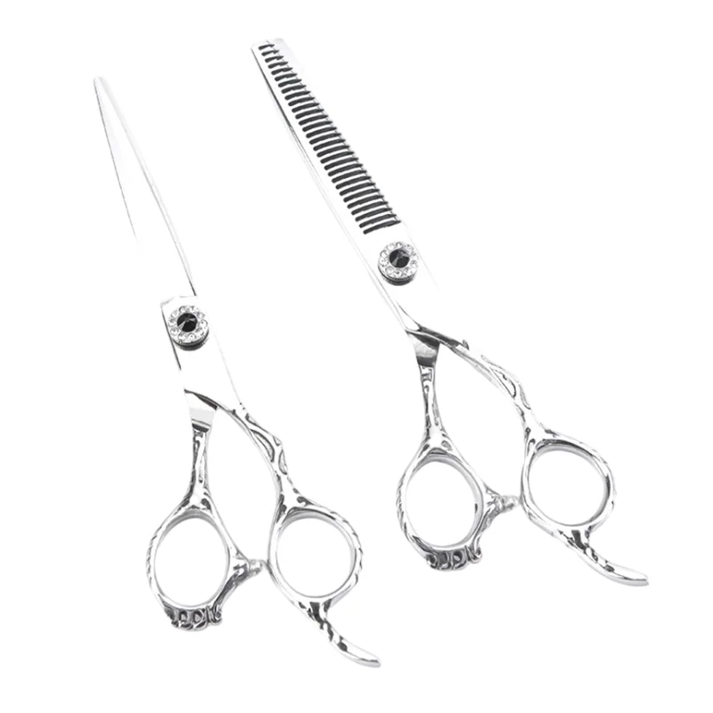 6 Inch Real Japan 9CR18MO SUS440C Stainless Steel High Grade Hair Salon Cutting Scissors Hairdressing Shears | Красота и здоровье
